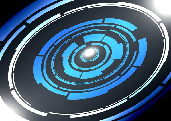 Soyut teknoloji daireleri vektör arkaplanı