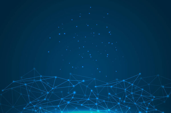 Геометрическая графическая фоновая молекула и связь
