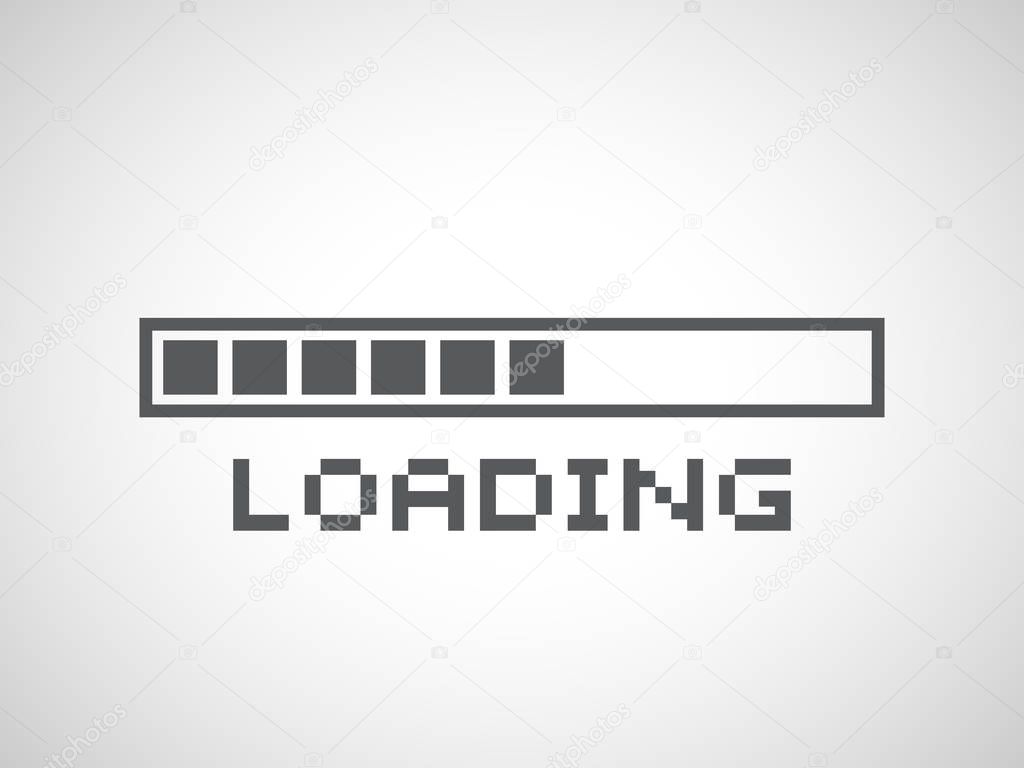 Abstract composition. Loading bar element icon
