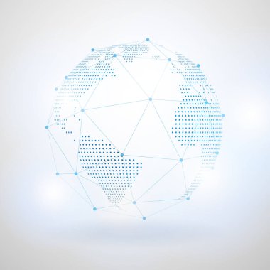 Küresel iş kavramı geleceğin teknolojisi