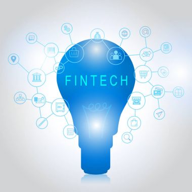 Fintech yatırım finansal Internet teknoloji kavramı