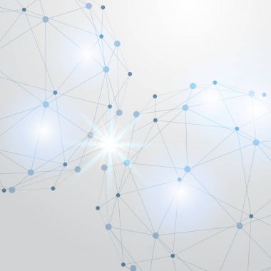 Beyaz arka plan üzerinde oluşturulan soyut bilgisayar