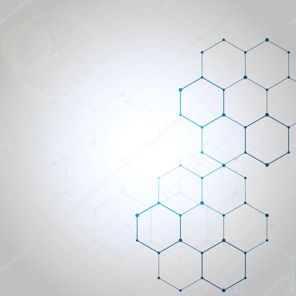 Abstract hexagon background