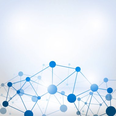 Beyaz arka plan üzerinde oluşturulan soyut bilgisayar