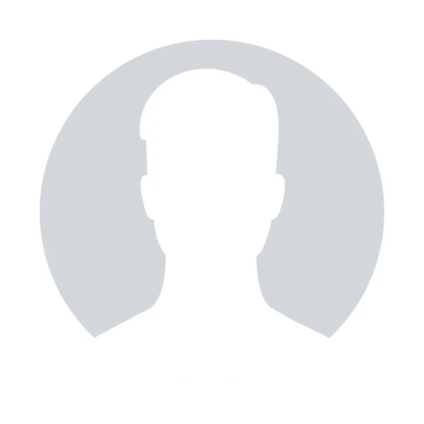 Ícone de perfil avatar padrão — Vetor de Stock