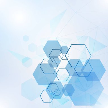 Bağlantılı çizgi ve noktalar ile geometrik arka plan