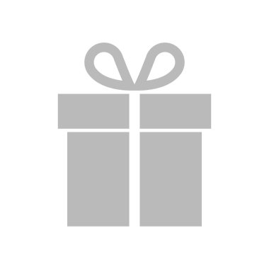 Hediye kutusu simgeleri beyaz arka plan üzerinde şerit çizgili. Vektör çizim