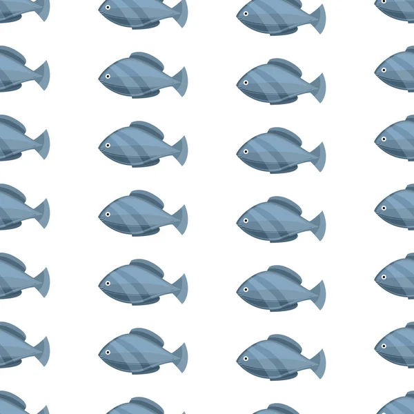 シームレスなヴィンテージ魚図面パターン、ベクトル図です。スタイル海生活背景を彫刻します。あなたのデザインのレトロな要素. — ストックベクタ