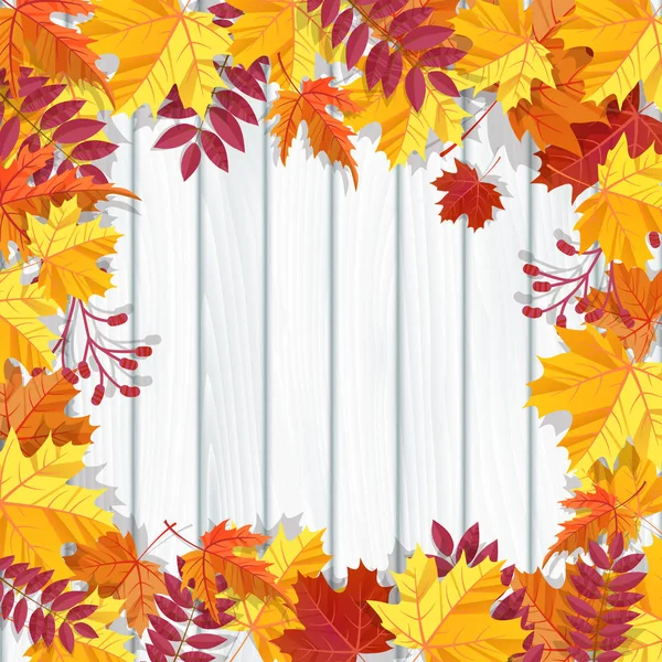 Осенний фестиваль фон. Знамя приглашения с осенними листьями. Векторная иллюстрация — стоковый вектор