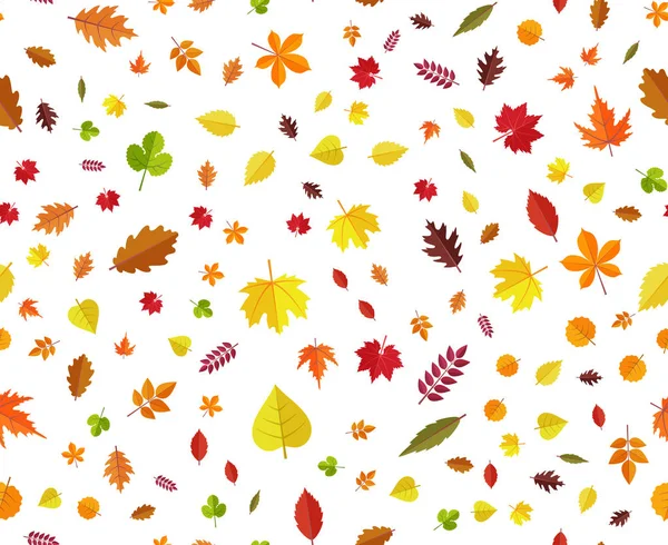 Herbst hinterlässt nahtlosen Hintergrund — Stockvektor