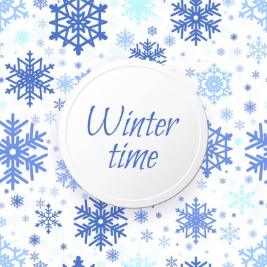 Kar Tanesi Noel 'i ve yeni yıl kusursuz model vektör çizimi