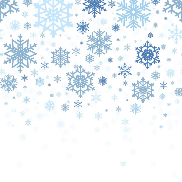 Śnieżynka Boże Narodzenie i nowy rok bez szwu wzór wektor ilustracja — Wektor stockowy