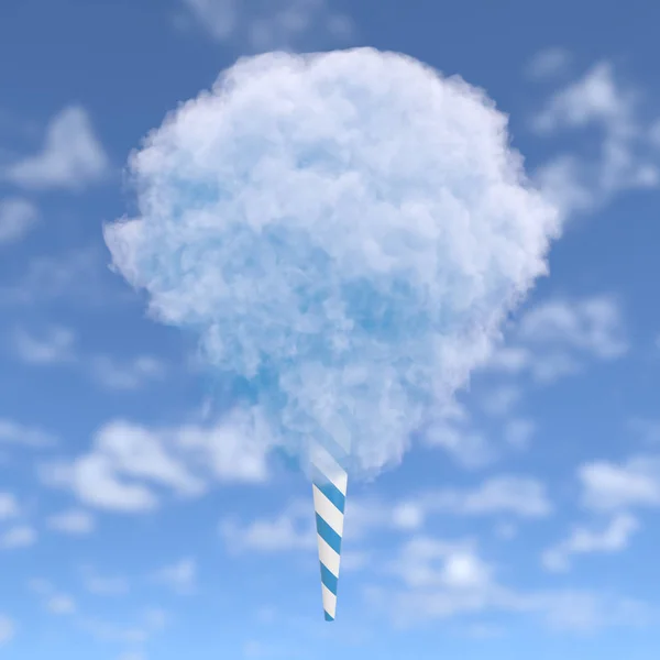Blue cotton candy — Stock Photo, Image