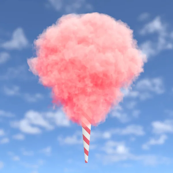 Rosa Zuckerwatte — Stockfoto