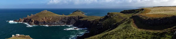 View Pentire Point Rumps Peninsular North Cornish Coast Padstow Its — Stock Photo, Image