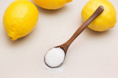 Mutfak ve kimya. Görüntü sitrik asit