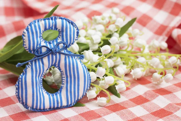 Mars Semesterkoncept Med Blommor Närbild — Stockfoto