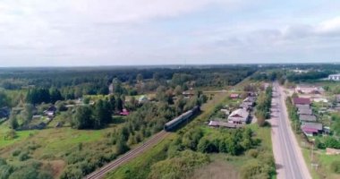 buharlı lokomotif demiryolu. Ostashkov. Hava 20198241259801 4 cc