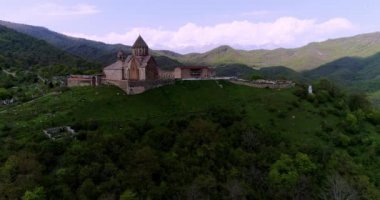 Hava panorama, mezar taşları, mezarlık manastırı gandzasar, akşam, alacakaranlık, günbatımı, gün batımı, cennet, nagorno karabakh, karabağ, tarihi eser, unesco, miras, aziz, inanç, kafkas, din, Hıristiyanlık, tarih, tarih, kültür, kilise