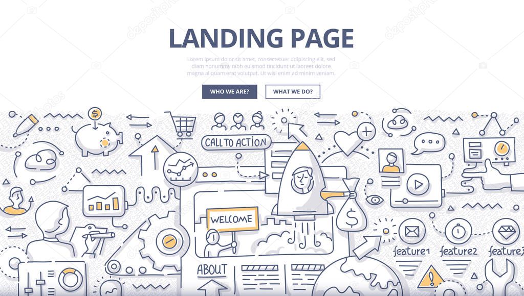 Landing Page Doodle Concept