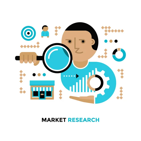 Market Research Concept — Stock Vector