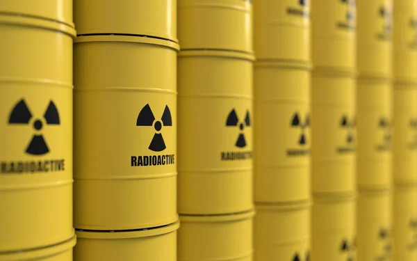 Giftigt avfall radioaktiva Stockbild