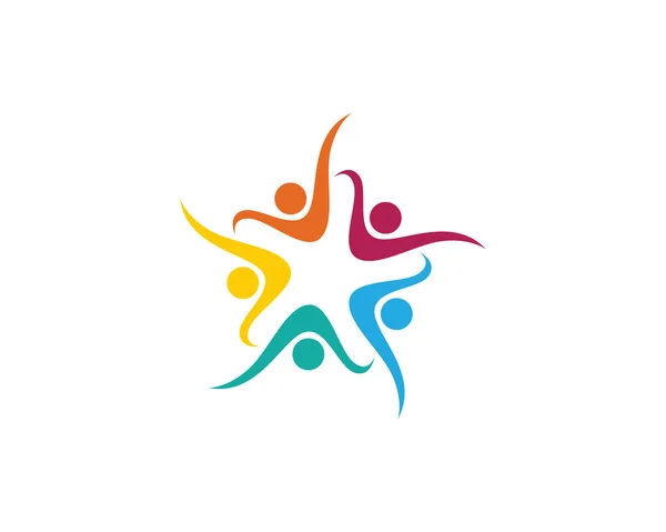 Logo dell'assistenza comunitaria — Vettoriale Stock