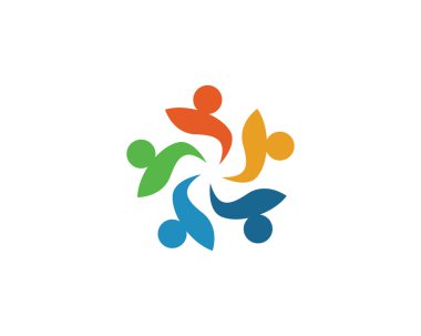 Topluluk logo takım çalışan insanlar