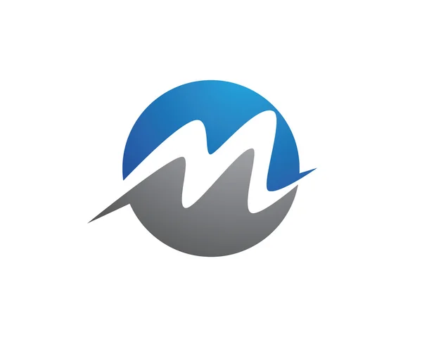 M letter logo sjabloon — Stockvector