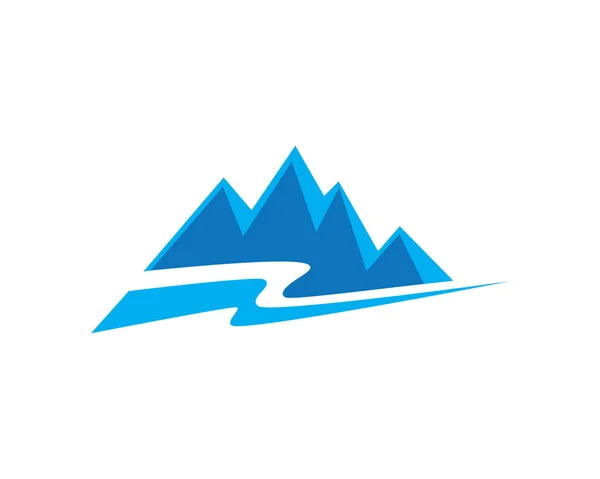 Mountains Logo Template — Stock Vector