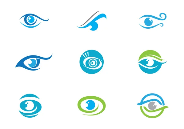 Vettore logo per la cura degli occhi — Vettoriale Stock