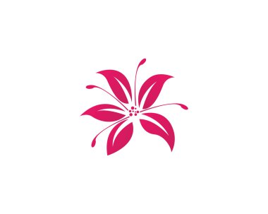 Lotus ve çiçek logo ve şablon