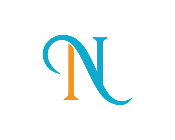 N list logo i symbol — Wektor stockowy