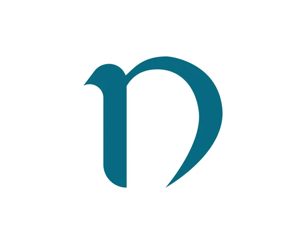 N betű jel és szimbólum — Stock Vector