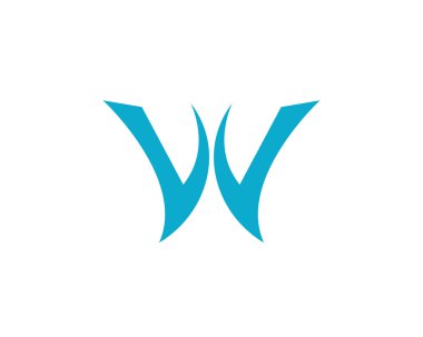 W harf logo ve şablon