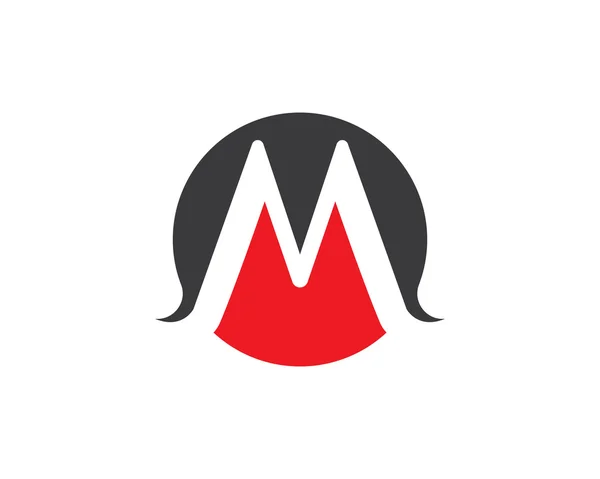 Шаблон логотипу літери m — стоковий вектор