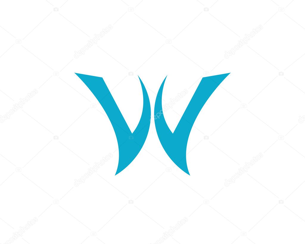 W letter logo and template