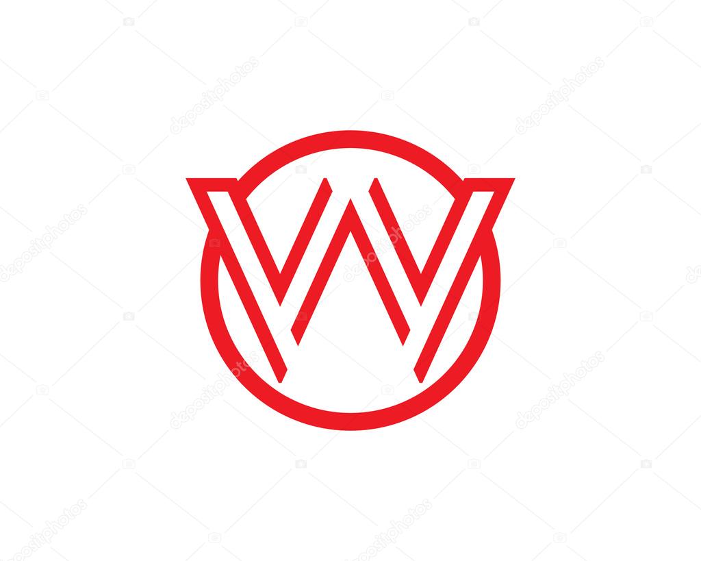 W letter logo and template