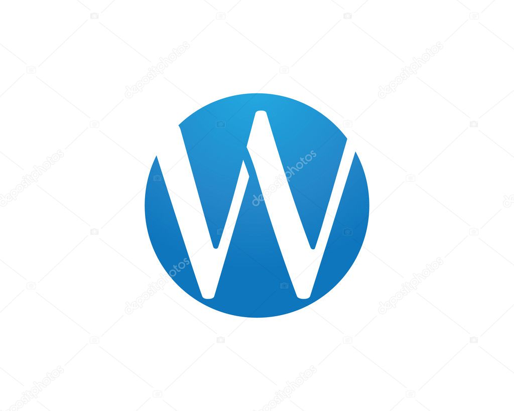 W letter logo and template