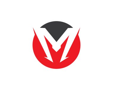 M harfi logo şablonu