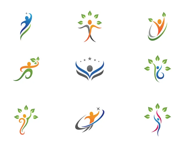 Modèle de logo de santé — Image vectorielle