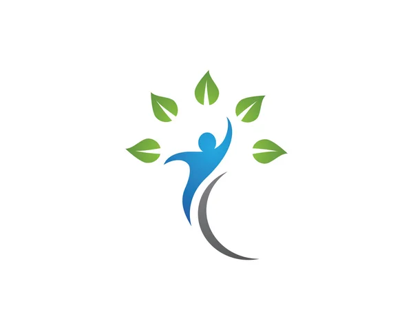 Plantilla de logotipo de salud — Vector de stock