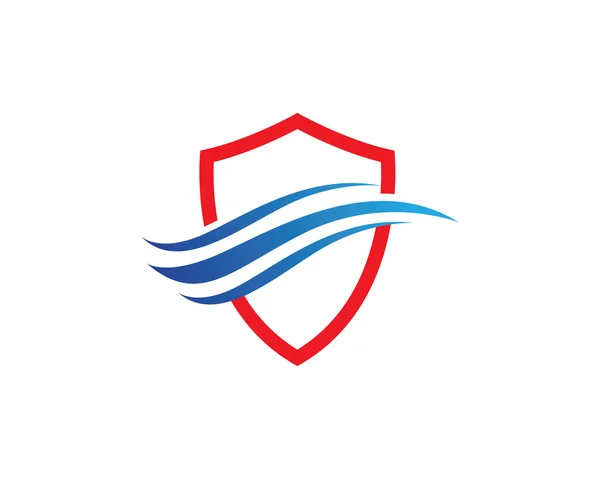 Wellenwasser Strand Logo — Stockvektor