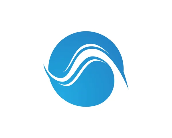 Szablon i logo s wave — Wektor stockowy