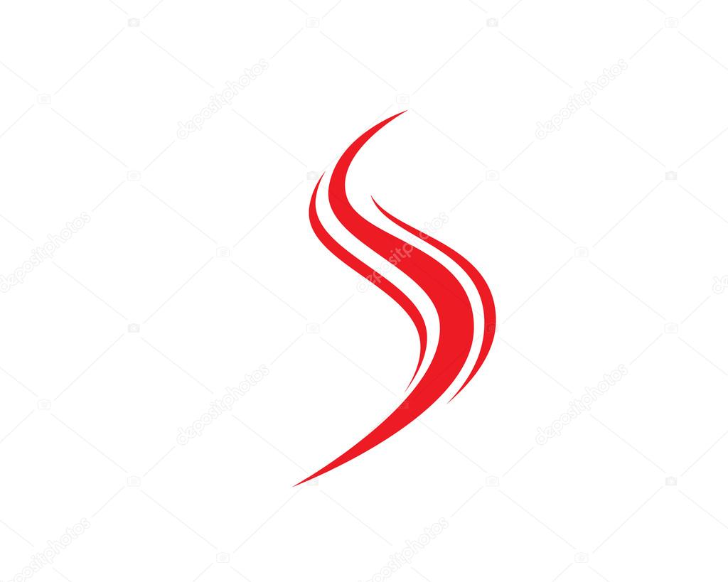 S wave logo and template