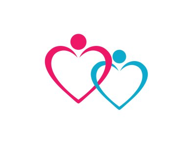 Aşk logo ve şablon