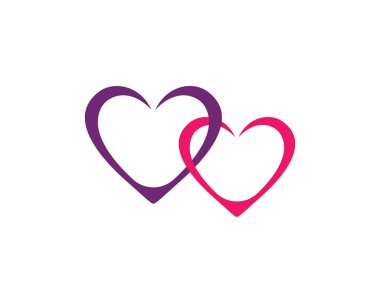 Aşk logo ve şablon