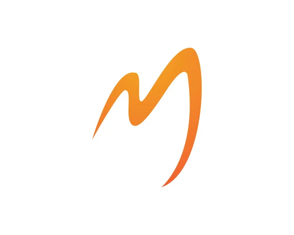 M letra logotipo y plantilla — Vector de stock