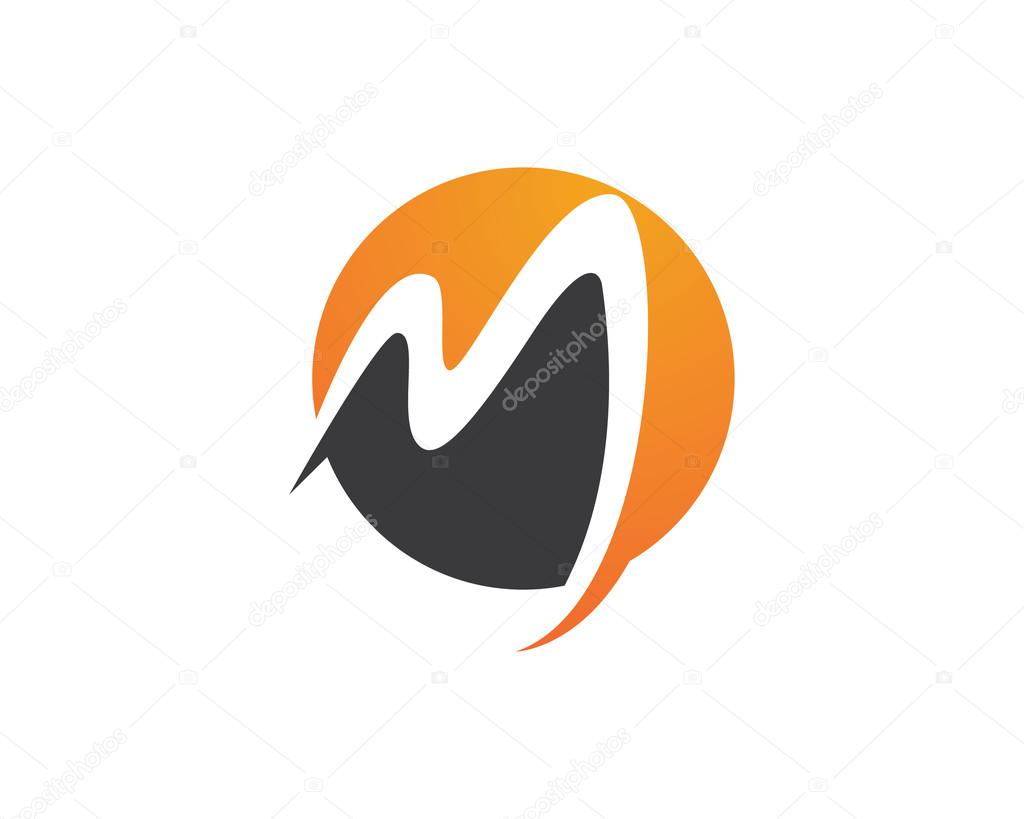 M letter logo and template