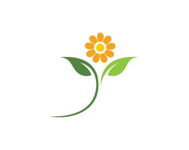 Güzellik vektör çiçek logosu